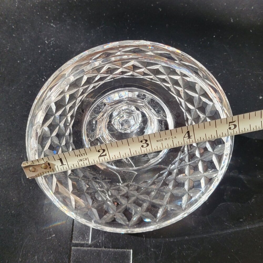WATERFORD βοΈ CRYSTAL Powder Jar π Large & Rare ! - Picture 6 of 12